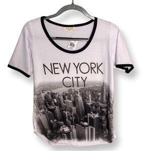 NWT Women's New York City Bling/Rhinestones T-Shirt Size Medium